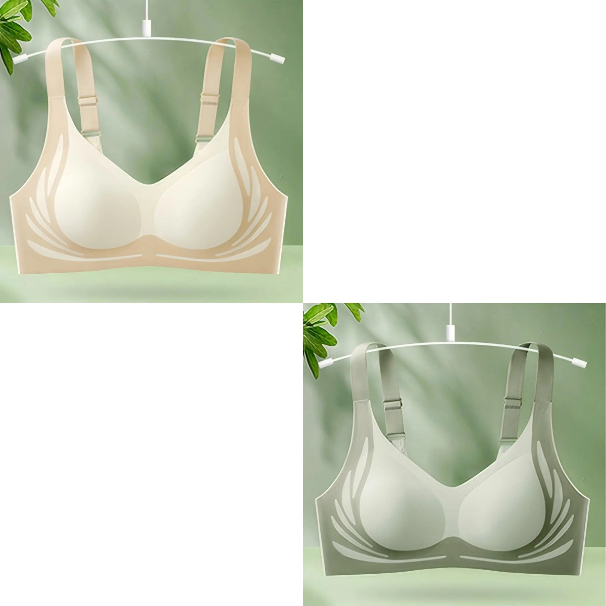 【50% kedvezmény】【4 csomag】 Női egyrészes vezeték nélküli melltartó【40-85 kg】