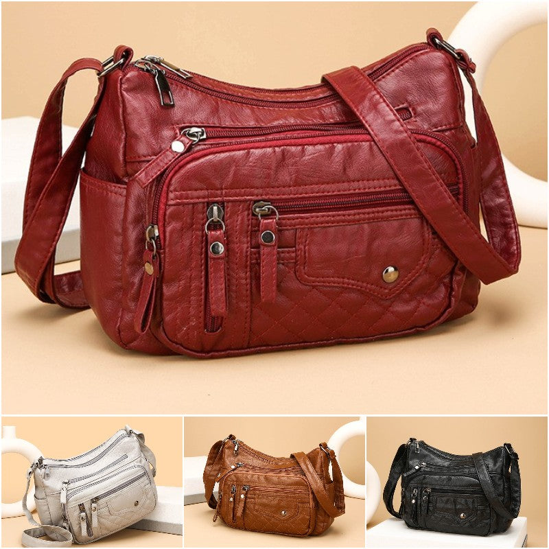 【50% kedvezmény】2026 Új, nagy kapacitású puha bőr válltáska/crossbody táska