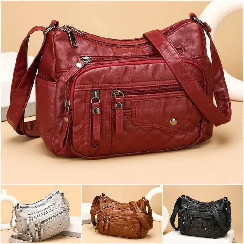 【50% kedvezmény】2026 Új, nagy kapacitású puha bőr válltáska/crossbody táska