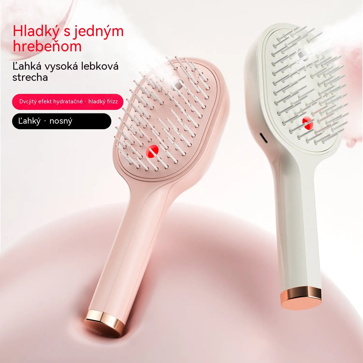 【50% kedvezmény – csak most!】Egygombos permetező funkcióval ellátott fésű a haj gubancolódásának hatékony megakadályozására