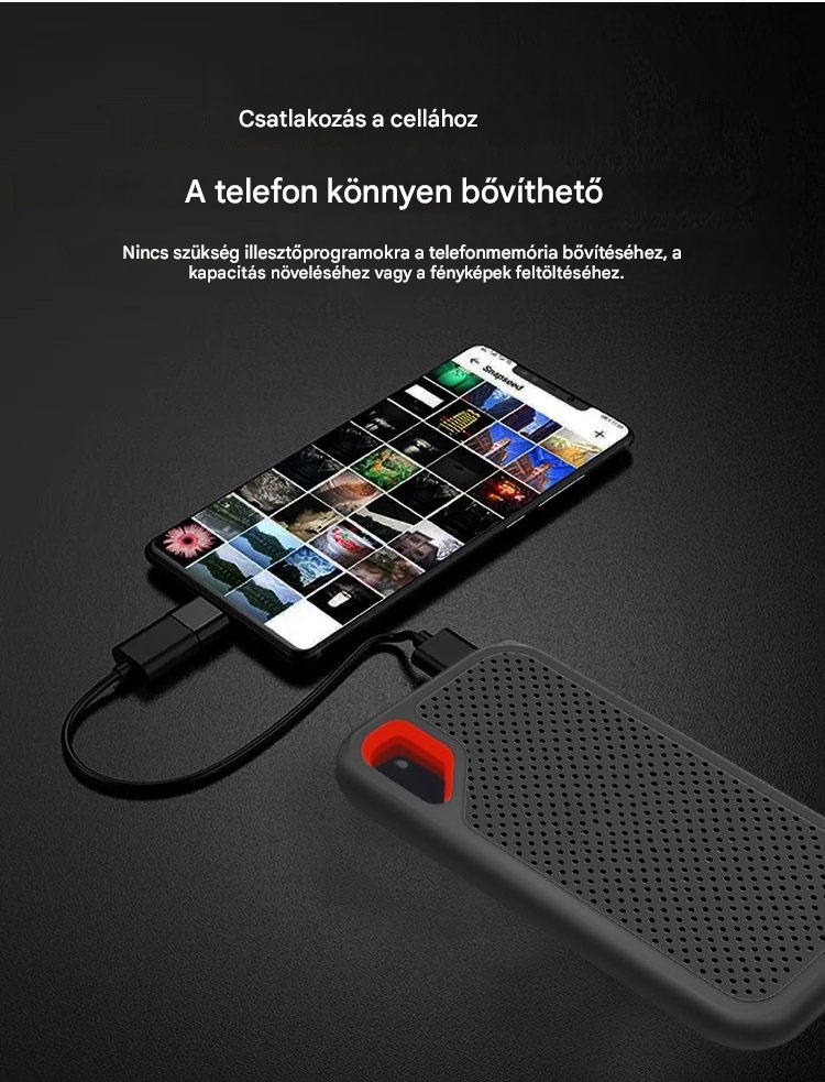 【Utolsó nap 50% kedvezmény】【32 TB】 Nagy sebességű, nagy kapacitású mobil merevlemez