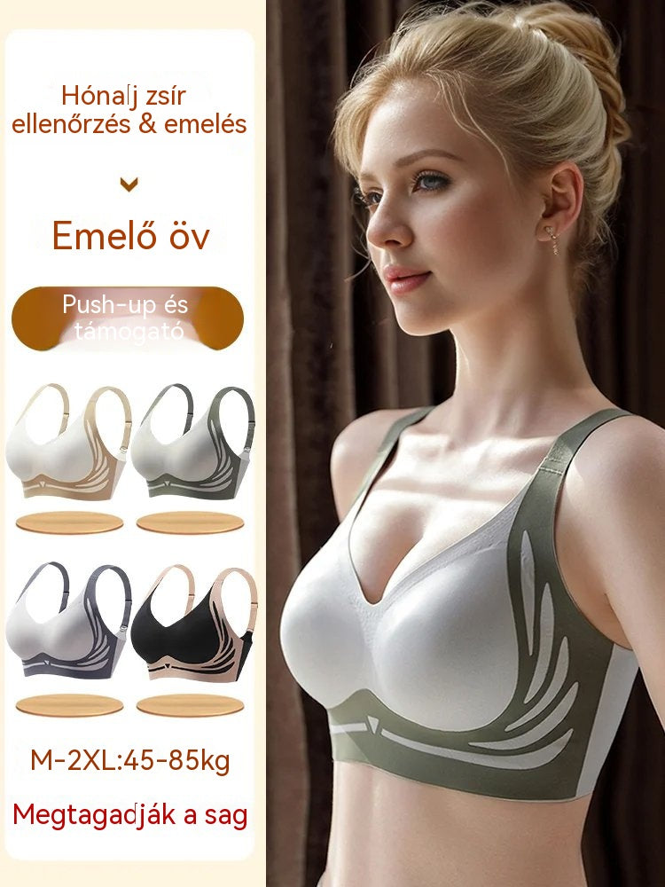 【50% kedvezmény】【4 csomag】 Női egyrészes vezeték nélküli melltartó【40-85 kg】