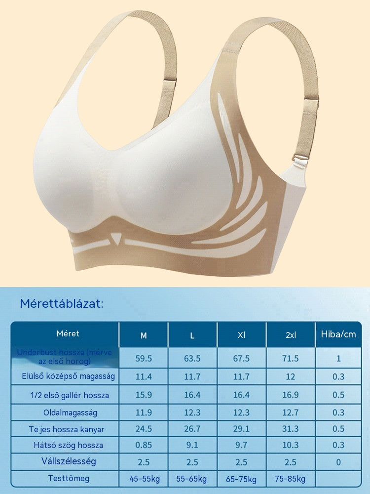 【50% kedvezmény】【4 csomag】 Női egyrészes vezeték nélküli melltartó【40-85 kg】
