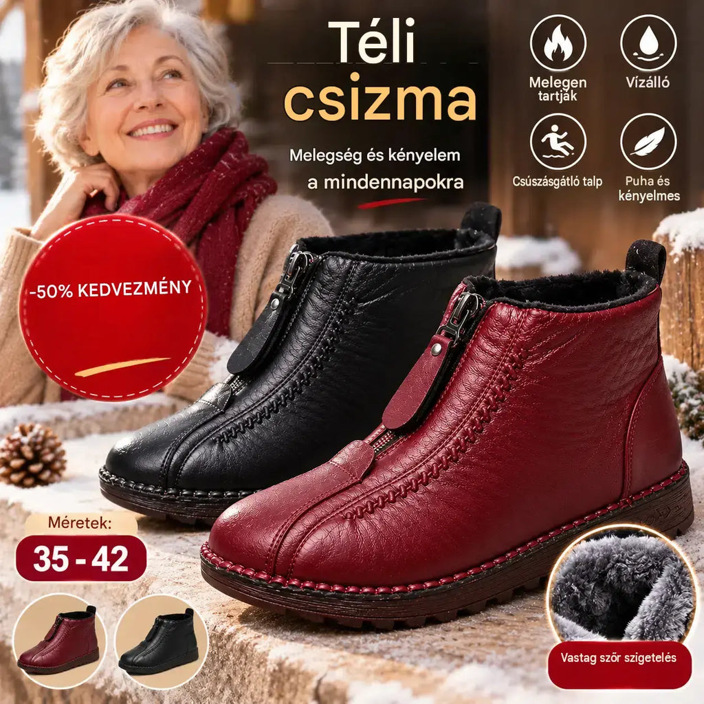 👢【35-41】Olasz kézműves női bőrcipő