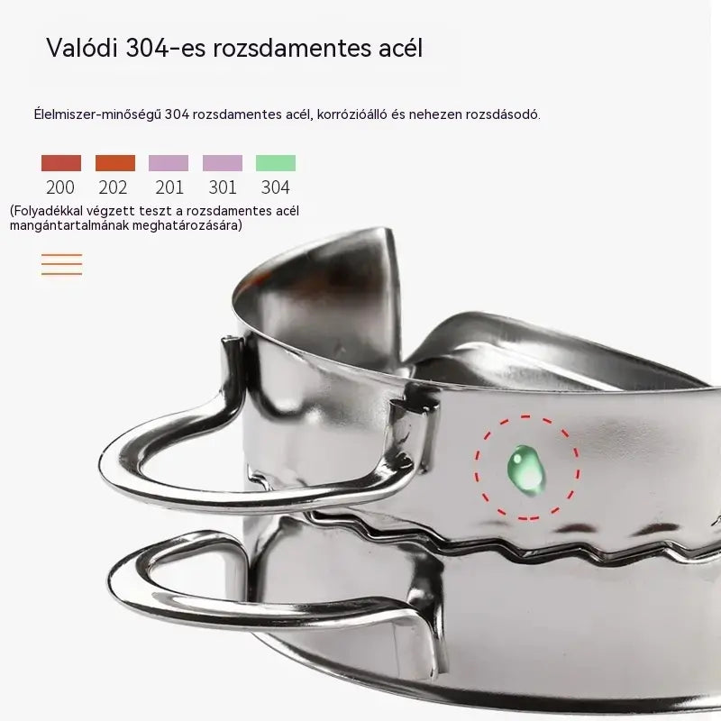 🥟8,5 cm-es szaggató + 8,5 cm-es gombócformázó✨ Tökéletes végeredményű házi gombócok percek alatt!✨ Élelmiszer-ipari minőségű rozsdamentes acél