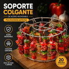 🔥 Légkeveréses fritőz nyárstartó | Egyenletes 360°-os sütés, ropogós és lédús! 🍢