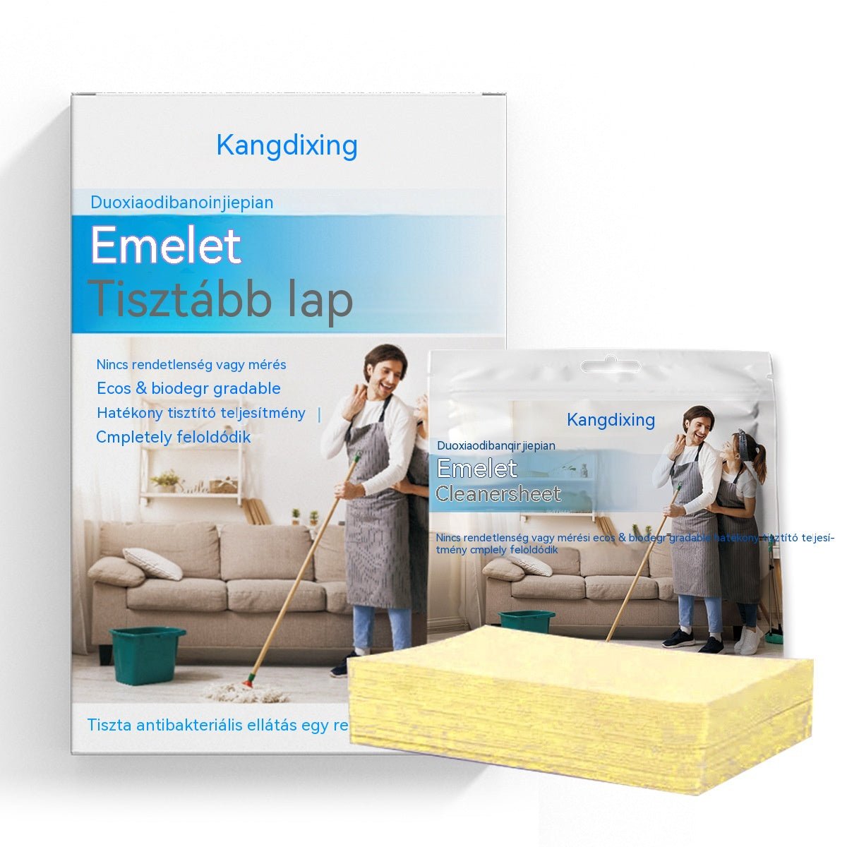 🧹✨ 【4 csomag - 240 tabletta】Antibakteriális és szagtalanító, többcélú tisztítótabletták | Alkalmas fa padlóra, laminált padlóra, csempére és lakókocsi falaira