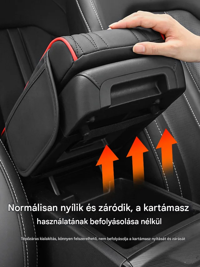 【Akció】Három az egyben multifunkcionális bőr autós kartámasz doboz