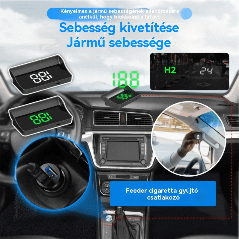 【Vegyél egyet, egyet kapsz ajándékba】Autó HUD kijelző｜HD GPS kivetítés｜Valós idejű sebesség és biztonságosabb vezetés