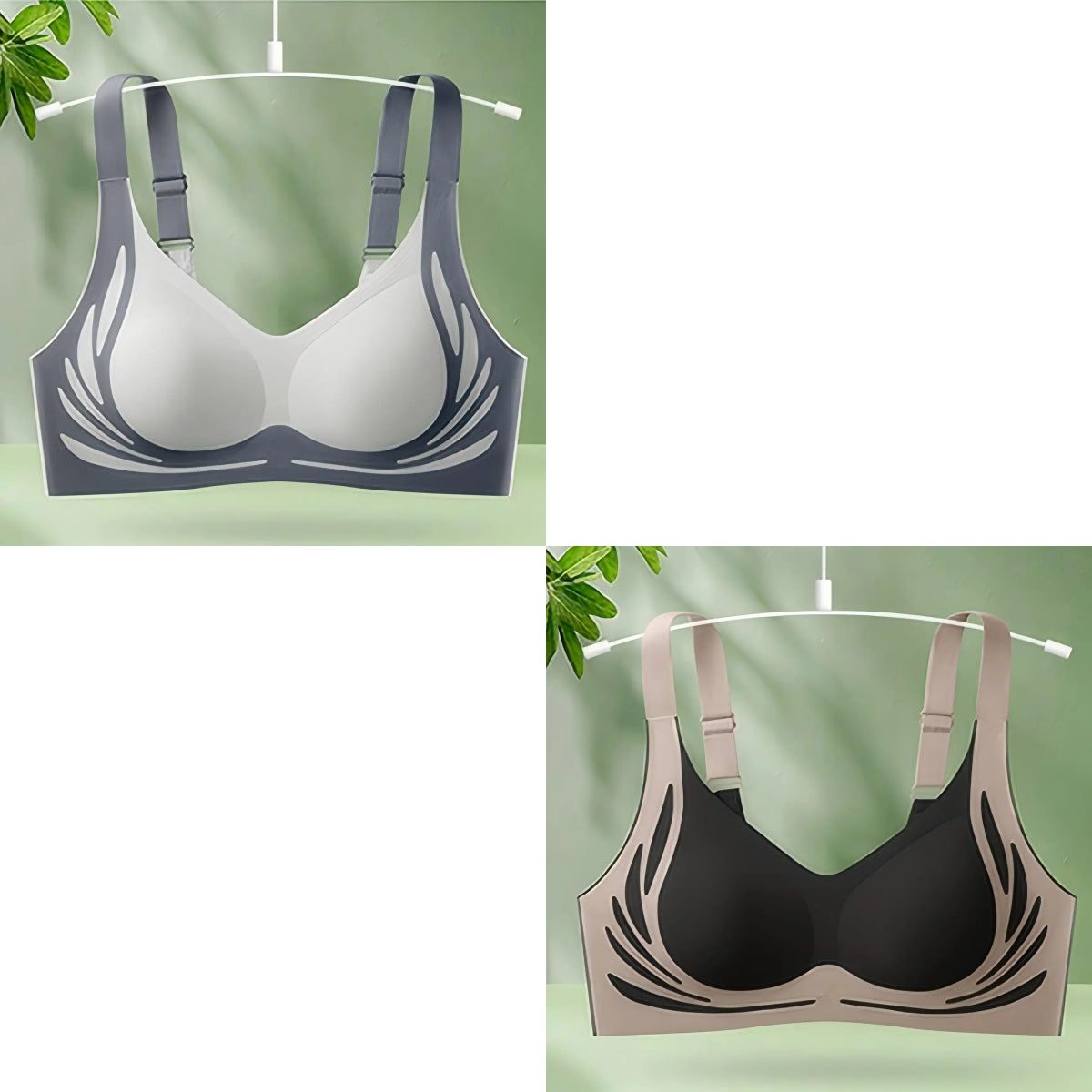 【50% kedvezmény】【4 csomag】 Női egyrészes vezeték nélküli melltartó【40-85 kg】