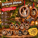 [10 részes készlet] 🎄 Állatfigurás karácsonyfadíszek — Függő állatdíszek