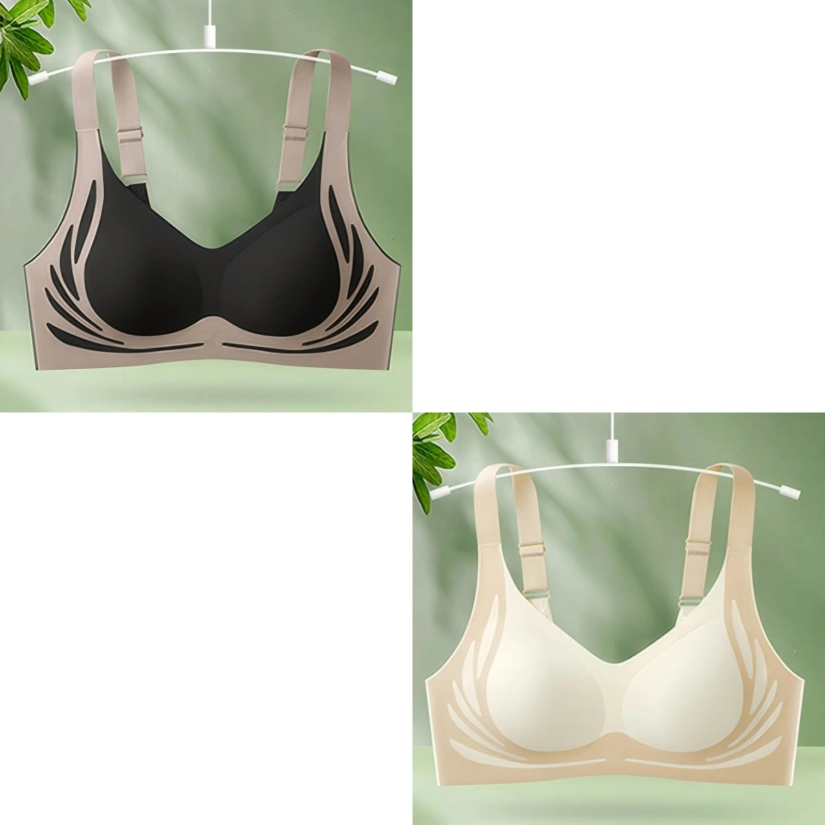 【50% kedvezmény】【4 csomag】 Női egyrészes vezeték nélküli melltartó【40-85 kg】