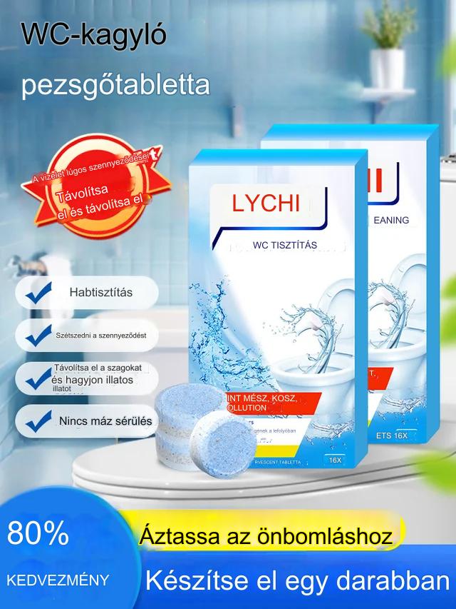【Vásárolj 1-at, kapsz 2-at ingyen】Erős WC-tisztító pezsgőtabletták
