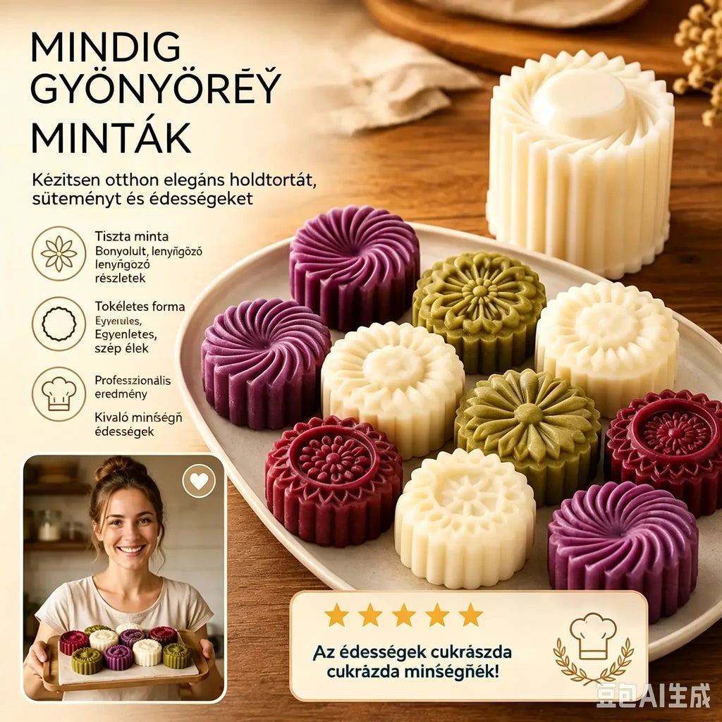 💥Vásárolj 2-t, kapsz 2-t ingyen! 4 darabos szett! ✨😍Kreatív, kétfejű, levehető sütőforma