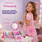💄 Időkorlátos ajánlat: 50% kedvezmény! ✨ Lemosható hercegnős sminkkészlet: biztonságos és nem mérgező sminkjáték gyerekeknek 👸