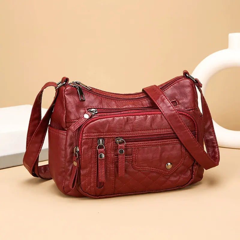 【50% kedvezmény】2026 Új, nagy kapacitású puha bőr válltáska/crossbody táska
