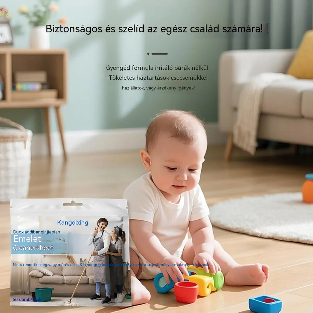 🧹✨ 【4 csomag - 240 tabletta】Antibakteriális és szagtalanító, többcélú tisztítótabletták | Alkalmas fa padlóra, laminált padlóra, csempére és lakókocsi falaira