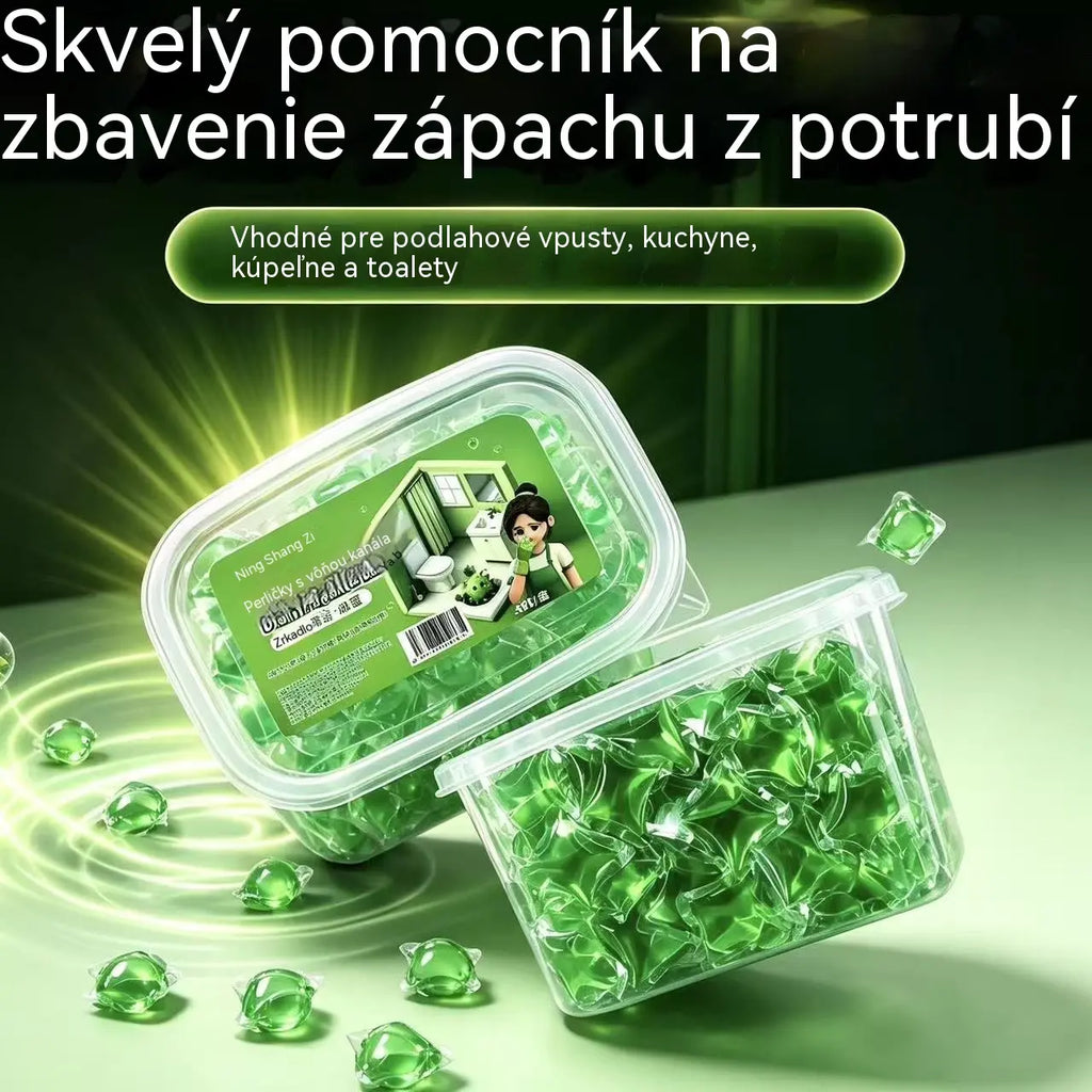 【1+1 ajándék!】2 csomag (100 tabletta) Vízben oldódó kapszulák a lefolyók kellemetlen szagának megszüntetésére – tökéletes megoldás a kellemetlen szagok terjedésének megakadályozására a fürdőszobában és a konyhában