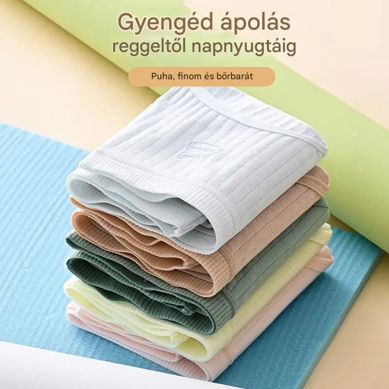 💓(7 db) Utolsó nap 50% kedvezménnyel-- Női egyszerű és fejlett antibakteriális fehérnemű magas derékkal, 35-100kg súlyú nők számára
