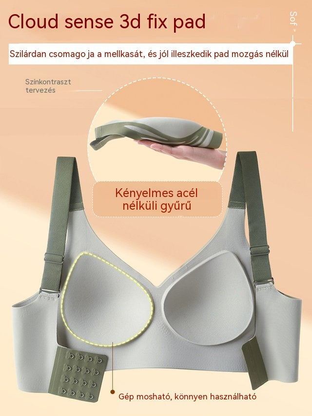 【50% kedvezmény】【4 csomag】 Női egyrészes vezeték nélküli melltartó【40-85 kg】