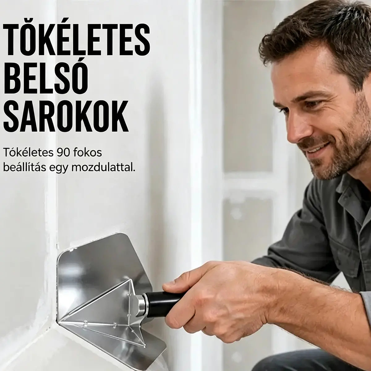 【Időkorlátozott 50% kedvezmény!】Rozsdamentes acél saroksimító