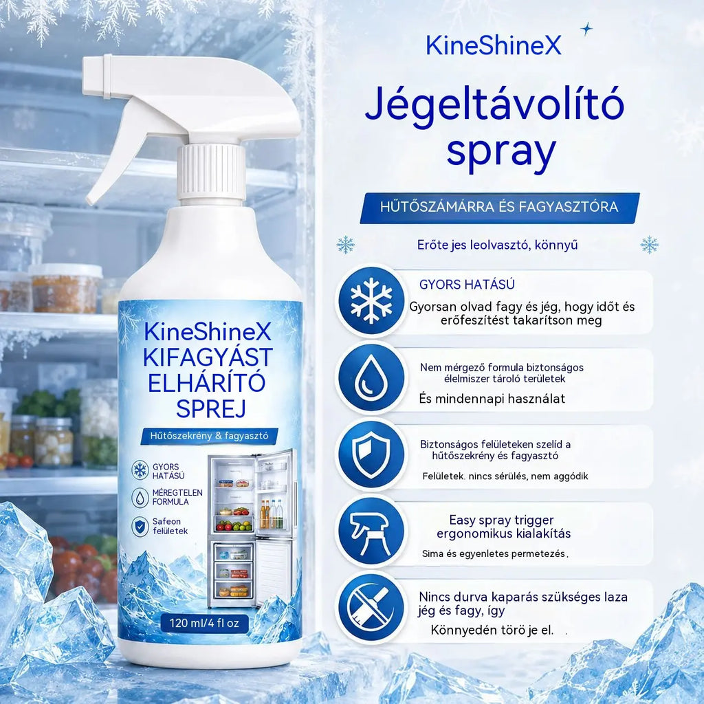 🔥【Korlátozott ideig 50% kedvezmény!】❄️ Új jégtelenítő spray 2026 🧡 Gyorsan eltávolítható jég a fagyasztóból