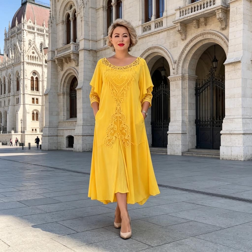 【Akció】【S-5XL】Divatos, bő szabású ruha – kényelmes, prémium minőség ， Minden alkatra tökéletesen illeszkedik