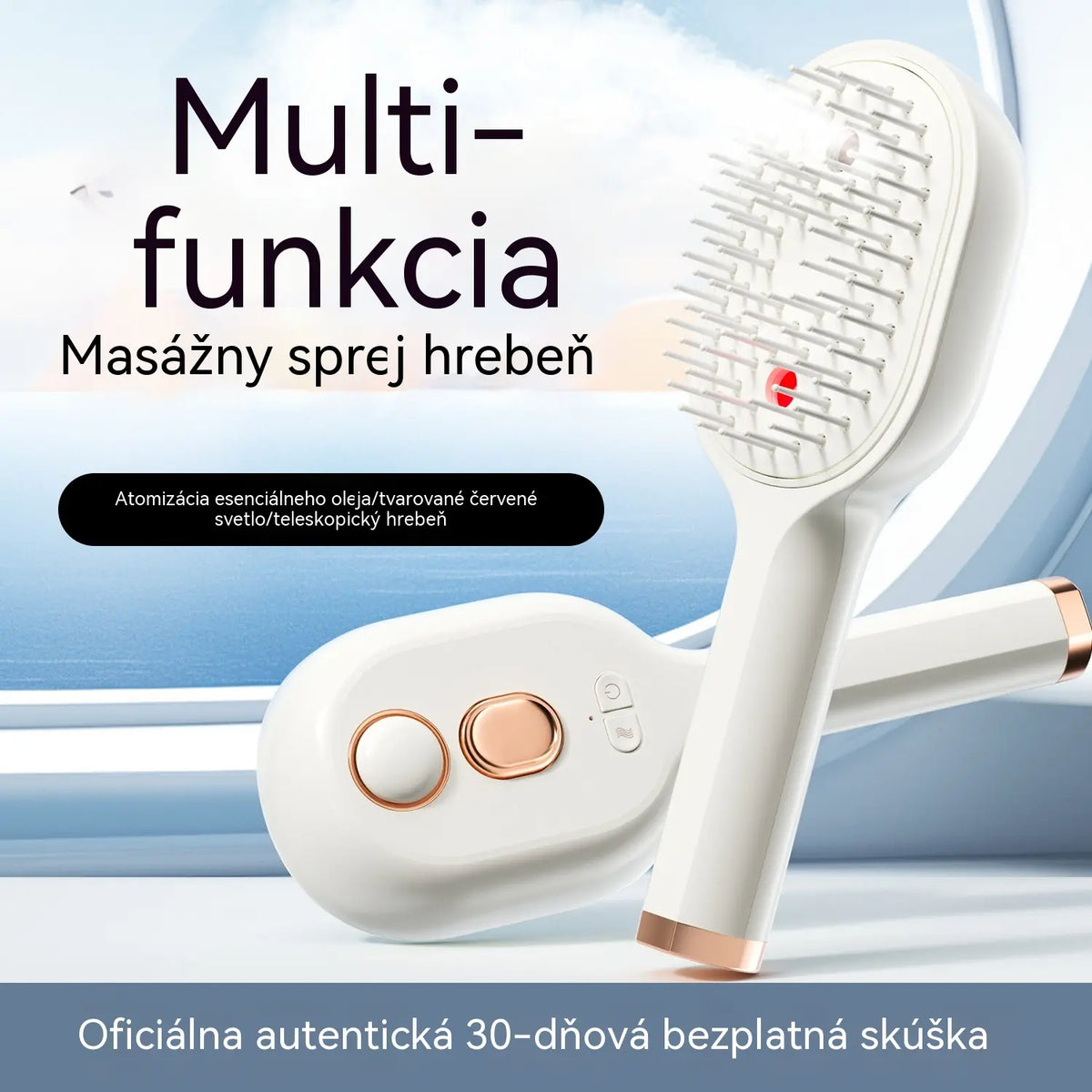 【50% kedvezmény – csak most!】Egygombos permetező funkcióval ellátott fésű a haj gubancolódásának hatékony megakadályozására