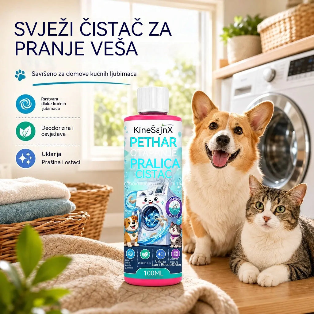 【Időszakosan 50% kedvezmény!】🐱🐶 【1+1 ajándék!】Mosószer a mosógépben lévő állatszőr alapos eltávolítására