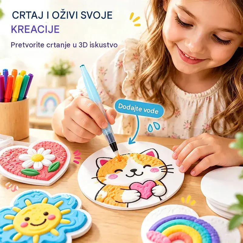 🎨3D szivacsos textúrafestő készlet