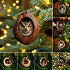 [10 részes készlet] 🎄 Állatfigurás karácsonyfadíszek — Függő állatdíszek