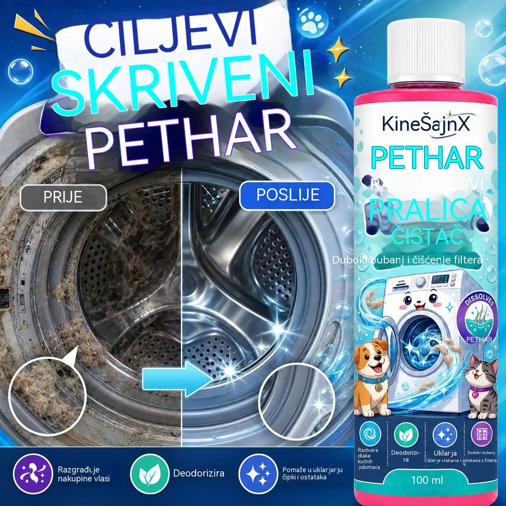 【Időszakosan 50% kedvezmény!】🐱🐶 【1+1 ajándék!】Mosószer a mosógépben lévő állatszőr alapos eltávolítására