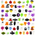 【50 darab】🎃Halloween témájú empanada alakú stresszoldók, imádnivaló tökös szellem empanadák