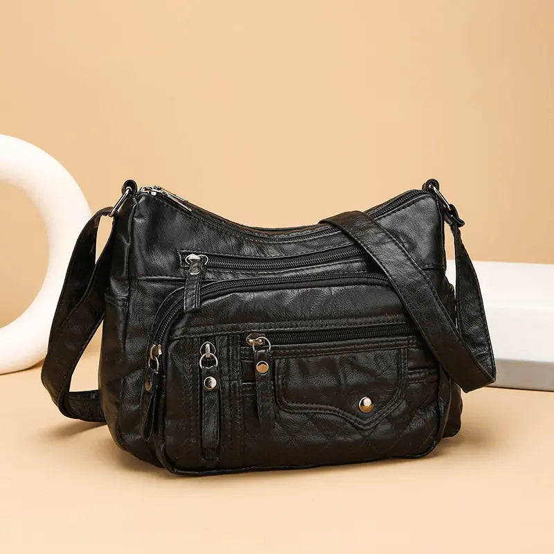 【50% kedvezmény】2026 Új, nagy kapacitású puha bőr válltáska/crossbody táska