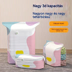 【kedvezmény!】【5 darabos készlet】Nagy, összenyomható vákuumos tárolózsák: nincs szükség pumpára, szivárgásmentes, és ideális helytakarékosságra bőröndökben és otthon
