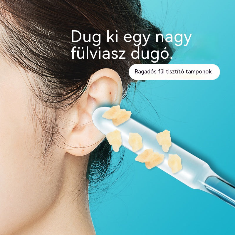 【Nagy hatékonyságú fülzsír eltávolítás】Új, speciálisan tervezett fülzsír tisztító pálcika