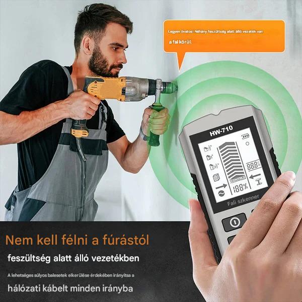 【Új termékajánlat 2026 – 50% KEDVEZMÉNY!】Multifunkciós hordozható fal- és fémdetektor