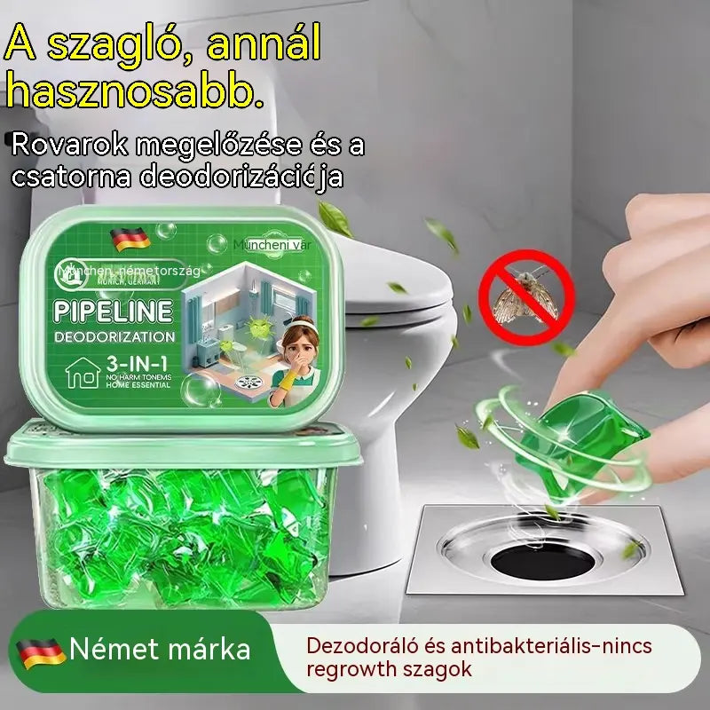 【Időszakos 50% kedvezmény!】2 csomag (100 tabletta) 🔥🎉 Kapszulák a lefolyók szagainak eltávolítására